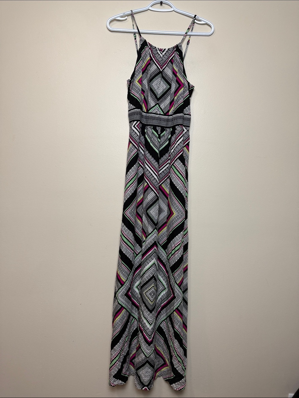 Dynamite Sleeveless Geometric Print Maxi Dress size S